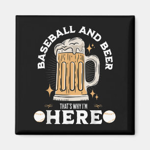 Íman Beisebol Lover Engraçado Citação Beer Beer Beer Be