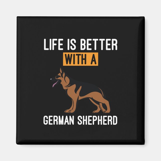 Íman Bekeeper Art Com Um German shepherd (Frente)