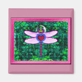 Íman Bela Arte Enquadrada “Dragonfly Enquadrada com Efe