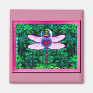 Íman Bela Arte Enquadrada “Dragonfly Enquadrada com Efe