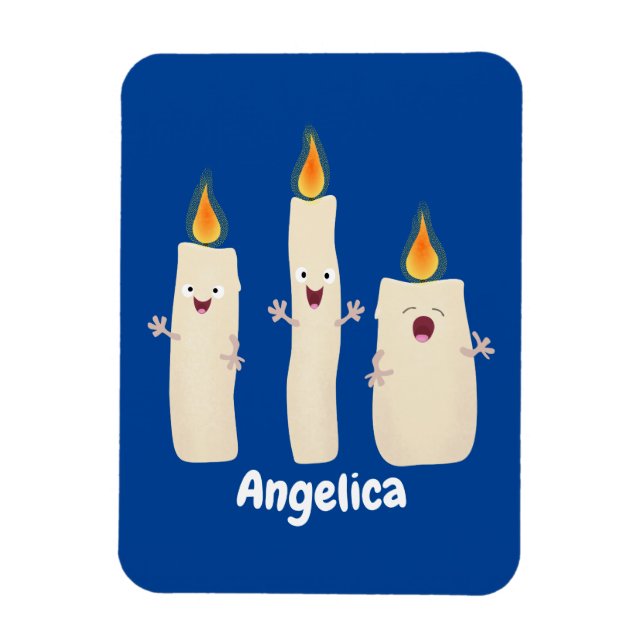 Íman Bela canção de cantar trio de vela (Vertical)