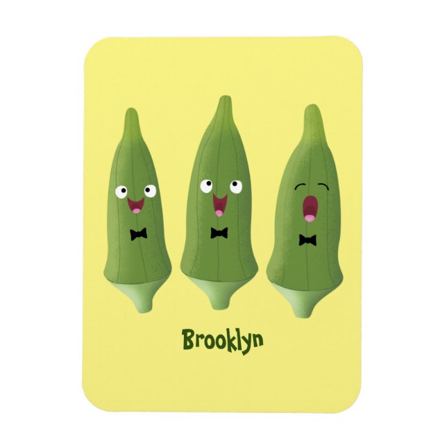 Íman Bela caricatura de okra (Vertical)