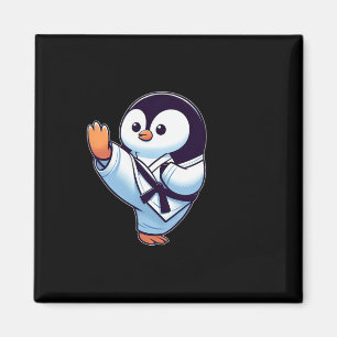 Íman Bela Caricatura Pinguin Karate Artes Marciais