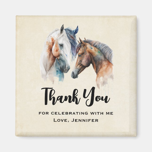 Íman Bela Festa do Boho Ocidental Obrigado (Frente)