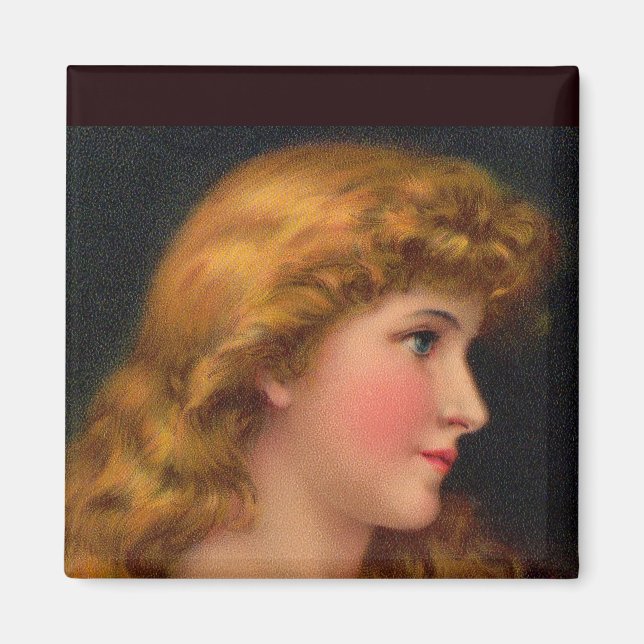 Íman bela mulher do século XIX (Frente)