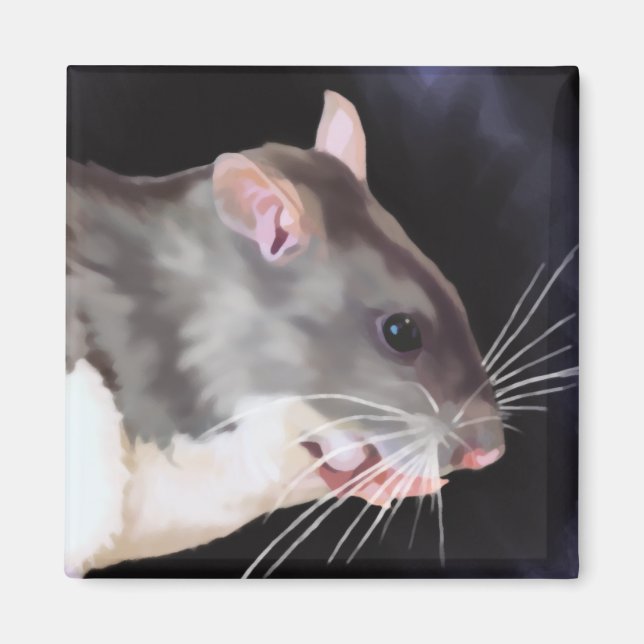 Íman Bela Pintura de Rato (Frente)