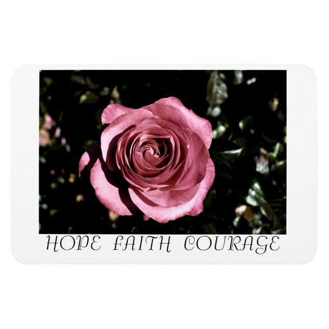 Íman Bela Rosa, esperança, fé, coragem (Horizontal)