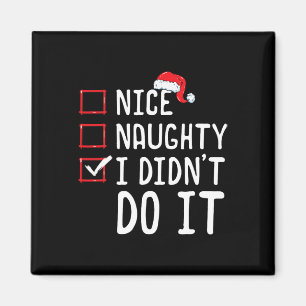 Íman Bela travessura Eu não fiz isso Lista de Natal 1