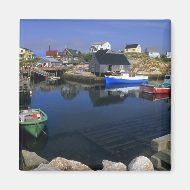 Íman Bela vila de Peggy's Cove com porto (Frente)