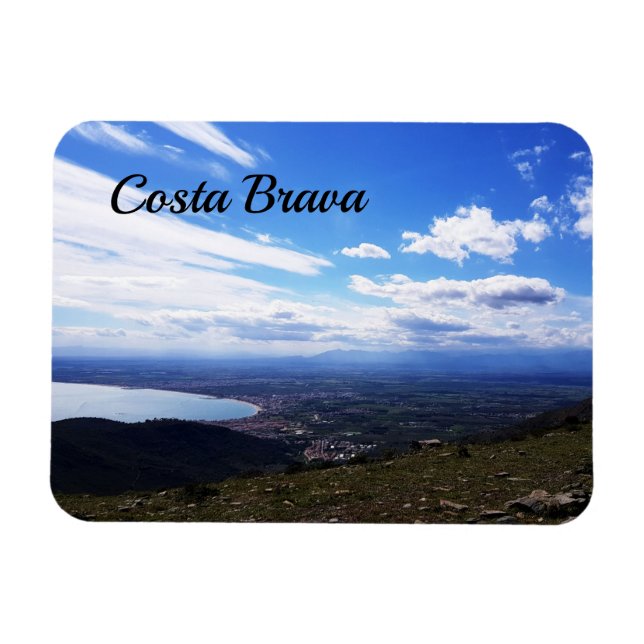 Íman Bela vista de Costa Brava, Espanha (Horizontal)