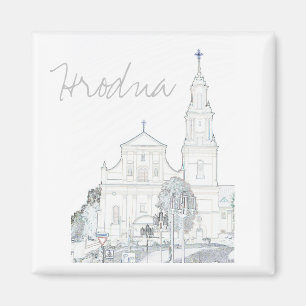 Íman Belarus Hrodna Grodno Arquitetura Estilizada Ímã