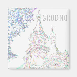 Íman Belarus Hrodna Grodno Arquitetura Estilizada Ímã