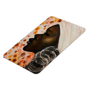 Íman Beleza Africana - Pintura Watercolor