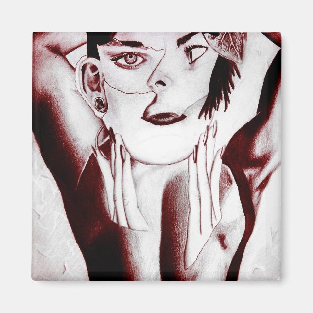 Íman beleza colidida. (Frente)