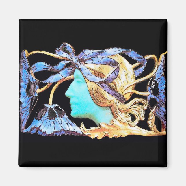 ÍMAN BELEZA DA MULHER ELEGANTE JUDAEL/LADY,ARCO AZUL,FL (Frente)