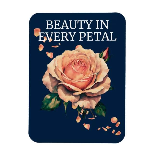 Íman Beleza Em Cada Rosa Petal (Vertical)