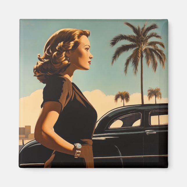 Íman Beleza Retro de Los Angeles (Frente)