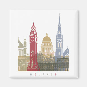 Íman Belfast skyline poster