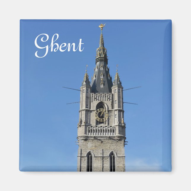 Íman Belfry em Gand, Bélgica (Frente)