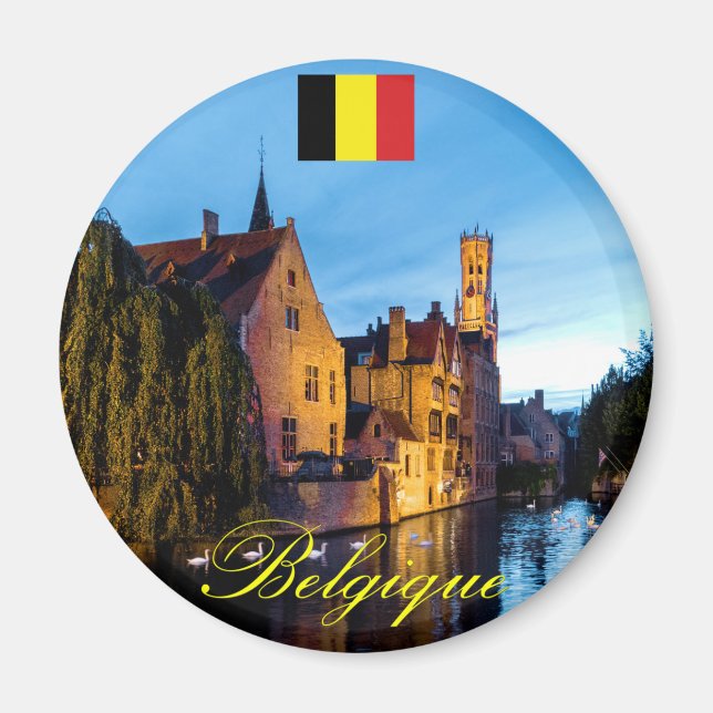 Íman Belga Medieval Bruges - Foto Pro (Frente)