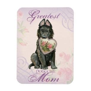 Íman Belga Sheepdog Heart Mãe