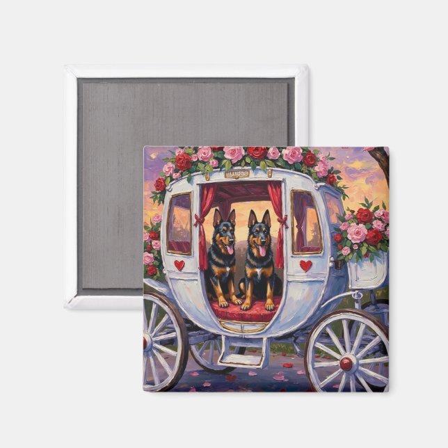 Íman Belgian Shepherd Dog Valentine's Day (Front/Back)