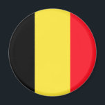 Íman bélgica<br><div class="desc">Bandeira da Bélgica. A bandeira nacional da Bélgica (holandesa: Vlag van België, francesa: Drapeau de la Belgique, alemã: Flagge Belgiens) contém três bandas verticais iguais de preto (lado oposto), amarelo e vermelho. As cores foram tiradas das cores do Ducado de Brabant, e a design vertical pode ser baseada na bandeira...</div>