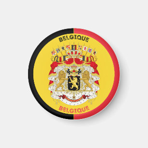 Íman Bélgica Casaco de Forma do Círculo de Armas