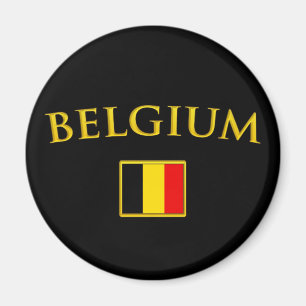 Íman Bélgica dourada