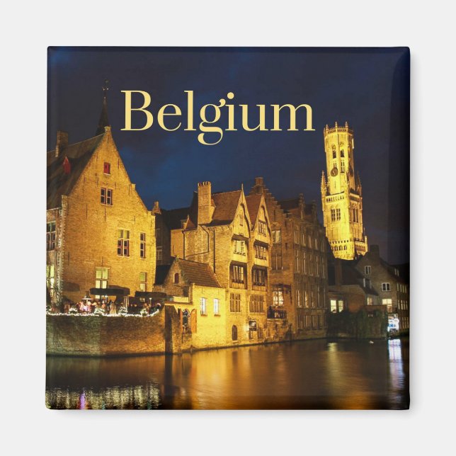 Íman Bélgica Souvenir Magnet (Frente)