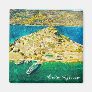 Íman Belíssima Creta Grécia Paisagem Pintura a Óleo