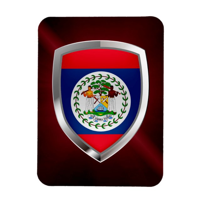 Íman Belize Emblem Metálico (Vertical)