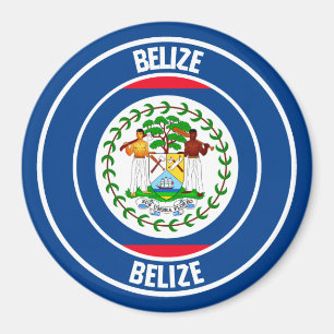 Íman Belize - Emblem redondo