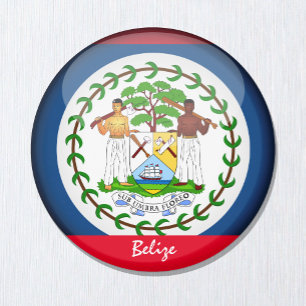 Íman Belize flag & America - fãs de viagem/esportes