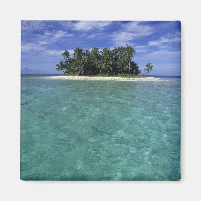 Íman Belize, Recife de Coral, Ilha ou cayo sem nome. (Frente)