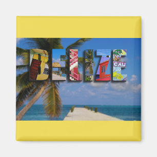 Íman Belize Tropical Beach Blue Ocean FoViagem