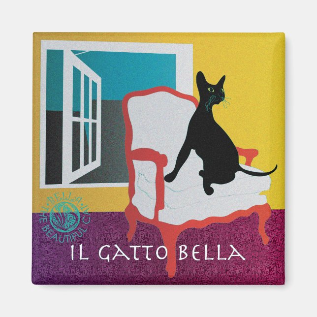 Íman Bella: O Belo Magneto Cat 01 (Frente)