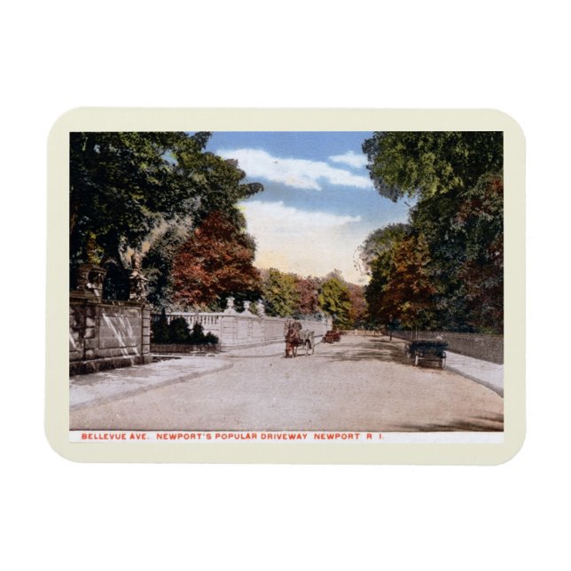 Íman Bellevue Ave, Newport RI Vintage (Horizontal)