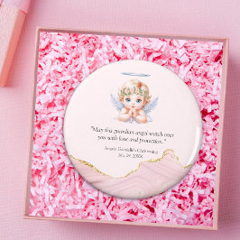 Íman Belo Angel Baptism Favor Refrigerador Magnet