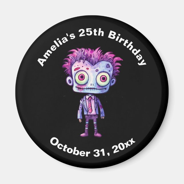 Íman Belo aniversário do monstro do Frankenstein (Frente)