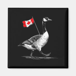 Íman Belo Canadá Animal Com Bandeira Para Alas De Ganso