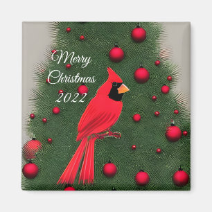 Íman Belo Cardeal Vermelho de Natal