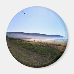 Íman Belo dia em Crescent City Beach, Califórnia