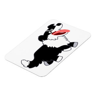 Íman Belo e feliz borda do desenho Collie Magnet flexív