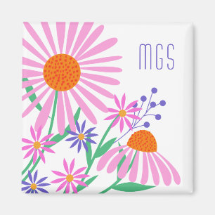 Íman Belo ímã personalizado de monograma da Daisie