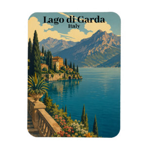 Íman Belo Lago di Garda Itália Vintage Lago Italiano
