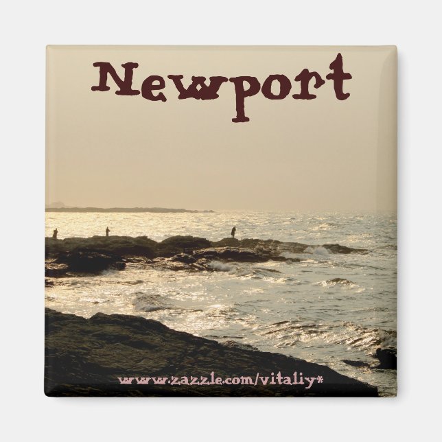 Íman Belo oceano em Newport Magnet design (Frente)