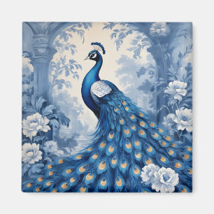 Íman Belo pavão azul