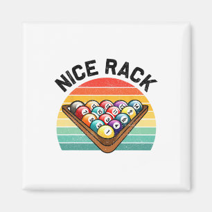 Íman Belo Rack Funny Billiards Jogador Vintage Piscina 