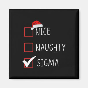 Íman Belo Sigma List Santa Claus Engraçado Sarcasti